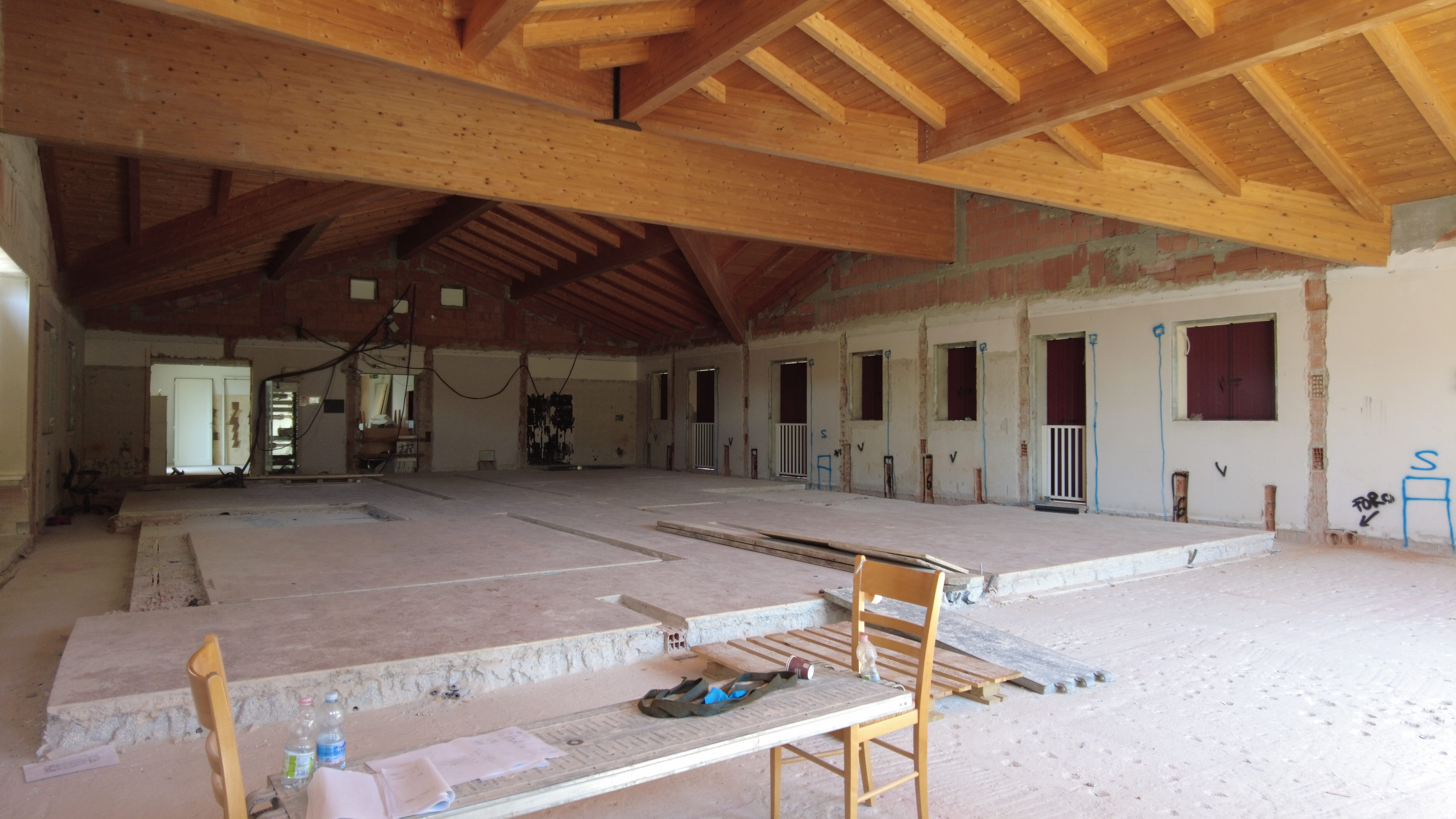 I lavori di costruzione del nuovo Auditorium del Centro Paolo VI I lavori di costruzione del nuovo Auditorium del Centro Paolo VI